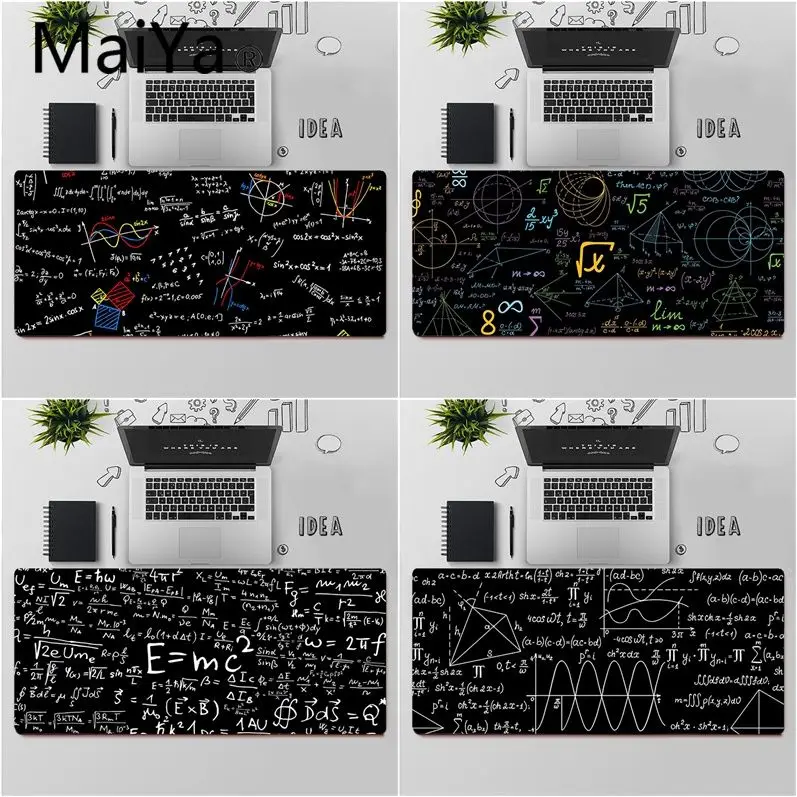 Maiya Top Quality Geometric Math formula Durable Rubber Mouse Mat Pad Free Shipping Large Keyboards | Компьютеры и офис