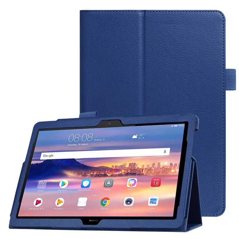 Funda inteligente para tableta Huawei MediaPad T5 10, funda con soporte abatible de piel sintética para Huawei MediaPad T5 de 10,1 AGS2-W09/L09/Protector