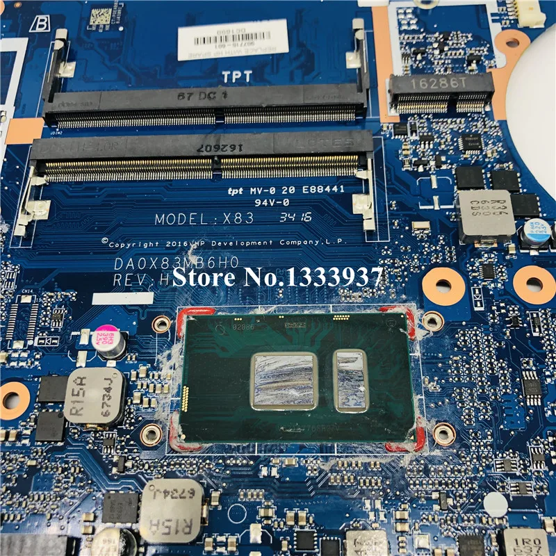 awesome  DA0X83MB6H0 Mainboard For HP 450 G4 470 G4 Laptop motherboard SR2ZV I7-7500U 907715-601 907715-001 