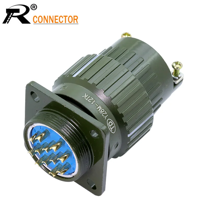 Série Militar Conector Mil-especs 4 7 8 10 12 14 19 24 32 37 Pinos Conectores Militares Tomada 1pc Y28m Eua