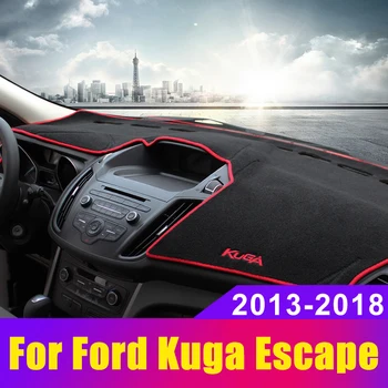 

Car Dashboard Avoid Light Pad Instrument Platform Desk Cover Mats Carpets LHD for Ford Kuga Escape 2013 2014 2015