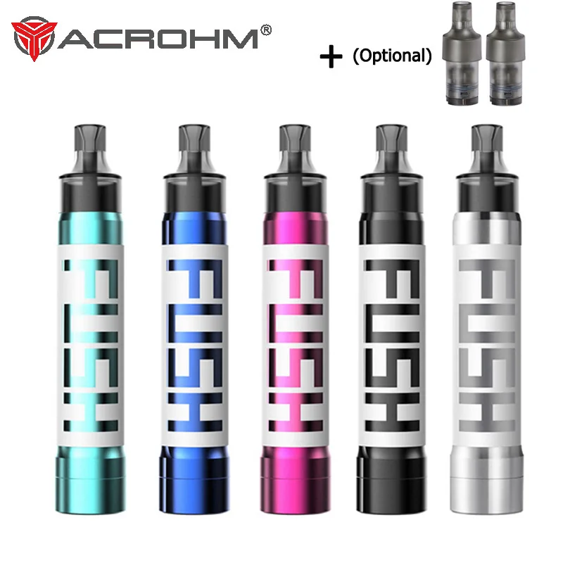 Original Acrohm Fush Nano Pod Kit Electronic Cigarette Vape 550mAh Battery 1.5ml Cartridge Top filling MTL and DTL Vaporizer | Электроника