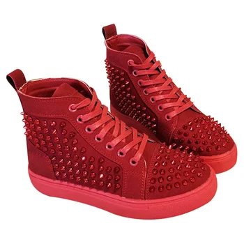 

New Solid Studded Eyelet Sneaker Lace-up Casual Flat Martin Boots for Women LMH66