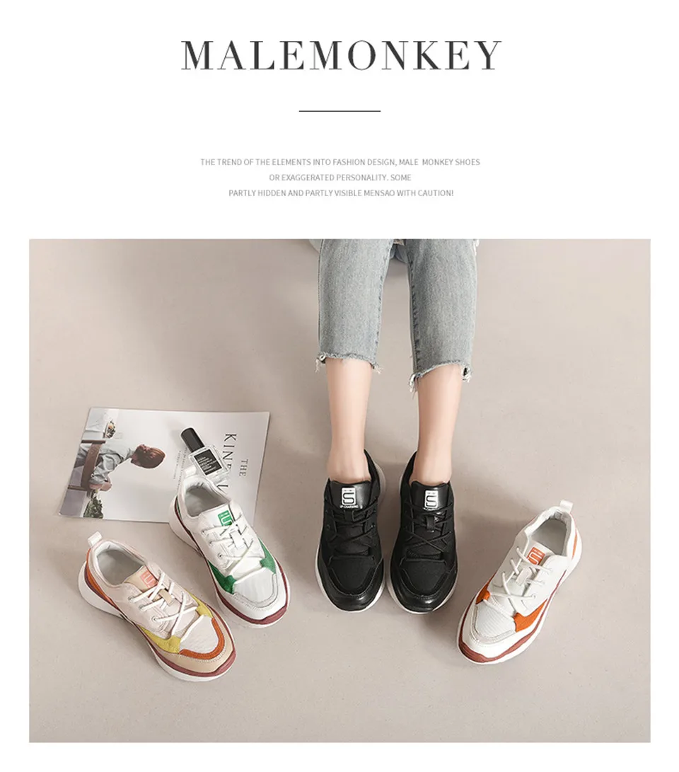 MALEMONKEY/Роскошные брендовые дизайнерские туфли; Новинка года; модная женская обувь; удобные мягкие резиновые женские кроссовки на плоской подошве; женская обувь на плоской подошве