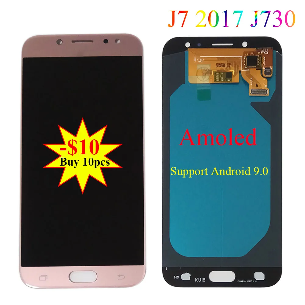 

NEW ORIGINAL 5.5" SUPER AMOLED Display For SAMSUNG Galaxy J7 Pro LCD J7 2017 J730 J730F LCD Digitizer Assembly Replacement Parts
