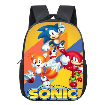 

New children Sonic Mochilas The Hedgehog backpack lovely schoolbag for boys& girls lovely SchoolBag backpack mochila escolar