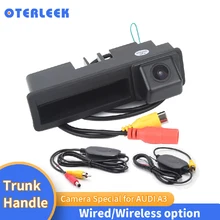 Wired Wireless OTERLEEK High Quality Trunk Handle Backup Camera for Audi A3 A4 A6 A6L S5 Q7