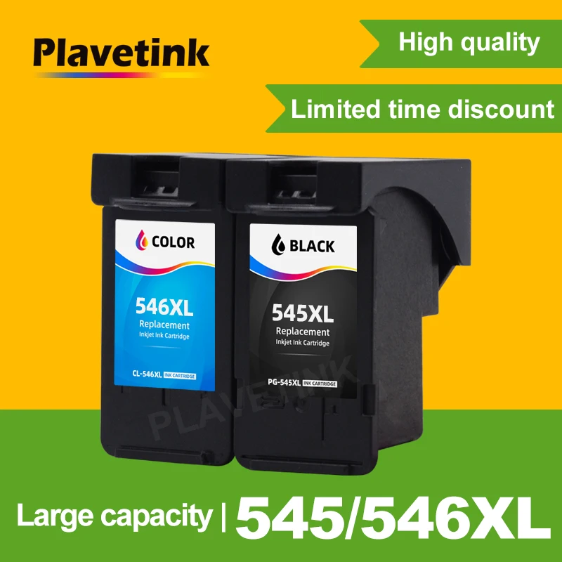 Plavetink Compatibile 545Xl 546 Xl Sostituzione Cartuccia Per Canon Pg545 Pg 545 Per Pixma Mg3050 2550 2450 2550S 2950 Mx495
