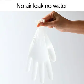 

100PCS Disposable Latex Gloves Non-Slip PVC Disposable Inspection Gloves Hygienic Transparent Household Clean Protective Gloves