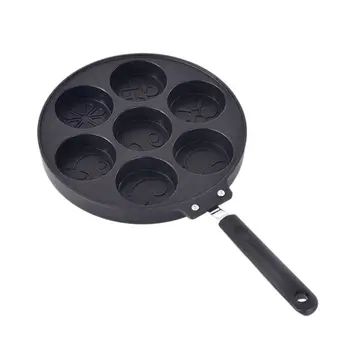 

egg poacher Pot Non-Stick Seven-Hole Fried Egg Pot Cake Mold