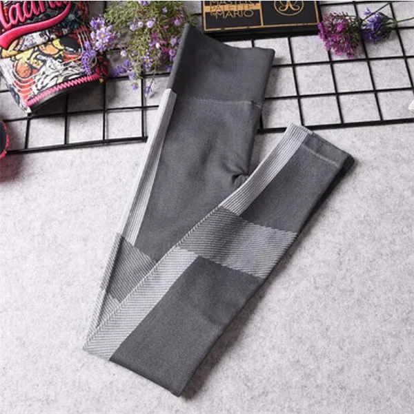 CB428 grey pant Женские плотные бесшовные комплекты для занятий йогой, 2 шт., женская спортивная одежда, комплект для йоги, фитнеса, спортивная одежда, комплект для тренировок, одежда для фитнеса и йоги - Цвет: CB428 grey pant