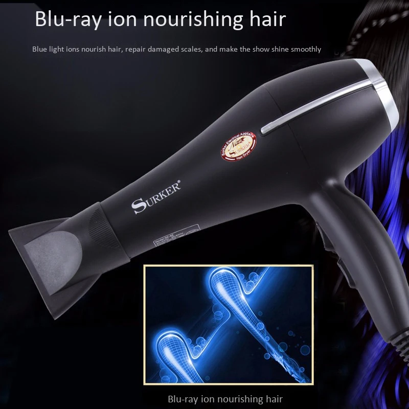 Горячий TOD-Surker Sk-66 2000 Вт Мощные профессиональные салонные для волос сушилка отрицательных ионов Фен электрический фен горячий/холодный ветер волос