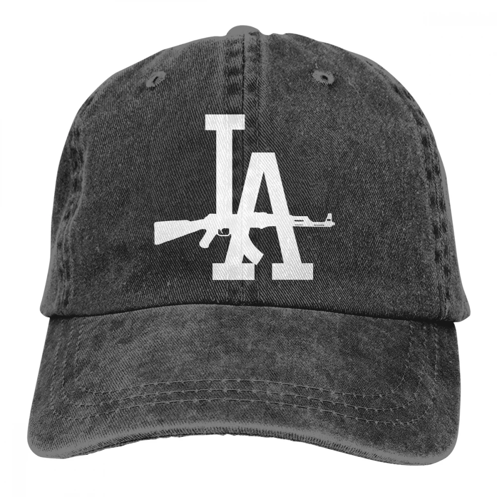 Los Angeles LA AK 47 Casquette черные унисекс Мужские Женские джинсовые бейсболка с ремешком