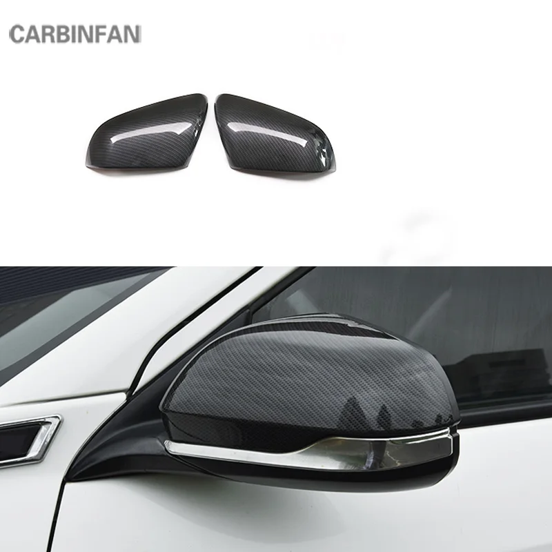 Покрытие зеркала заднего вида из углеродного волокна, зеркальный отражатель заднего вида, чехол, внешний стиль автомобиля, подходит для Honda HRV HR-V