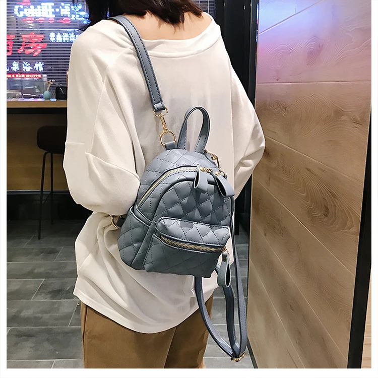 Шикарный простой рюкзак женский корейский ins Harajuku винтажный персональный Модный женский сплошной цвет диагональный рюкзак ulzzang