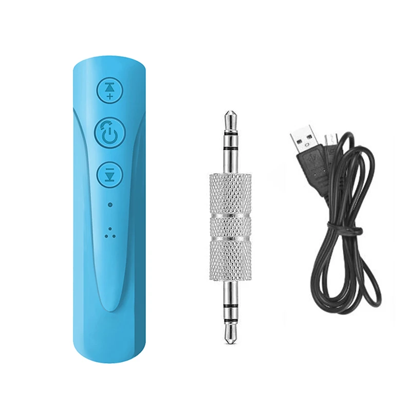 Blue Беспроводной Bluetooth 4,1 приемник 3,5 мм разъем Aux аудио приемник адаптер для телефона наушники Музыка MP3 Bluetooth автомобильный комплект адаптер - Цвет: Blue