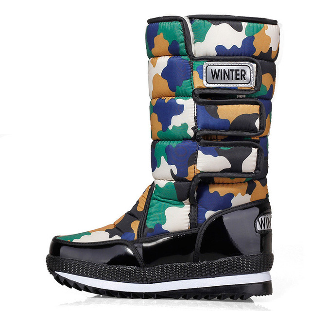 warm plush snow boots women 2022 new winter platform non slip waterproof casual flat boots female plus size