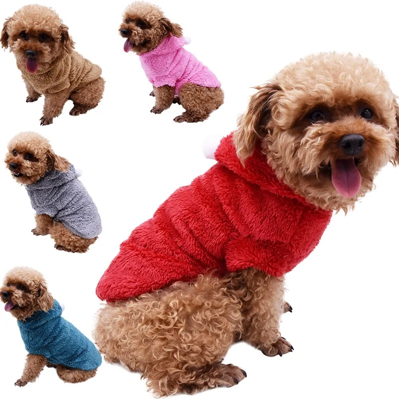Pet Dog Clothes Double Sided Thickening 2/4 Legged Velvet Coat Warm Jumpsuit Jacket for Small Medium Large Pet Autumn Winter