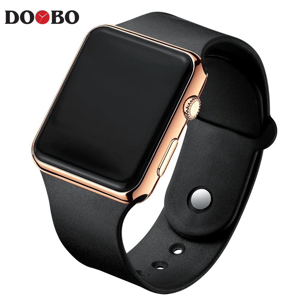 Black RoseGold relogio feminino светодиодный цифровой браслет часы для мужчин женщин детские часы армейские военные спортивные наручные часы Saat Reloj mujer - Цвет: Black RoseGold