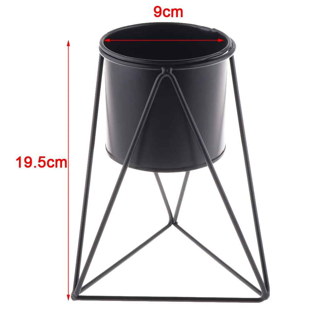 Nordic Iron Flower Stand Succulent Green Flower Pot Minimalist Metal Iron Vase Desktop Decoration Props