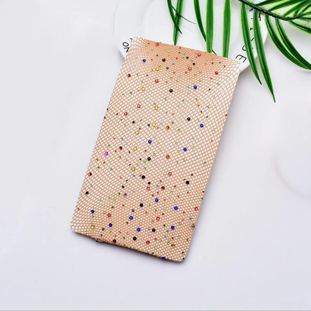 skin multi Модные женские сексуальные шелковые чулки для девушек, летние тонкие колготки, эластичное нижнее белье, стразы, Длинные вечерние колготки - Цвет: skin multi