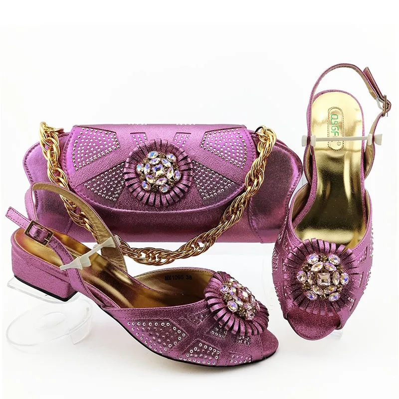 

Italian shoes and bag matching set for african big wedding party onions shoes sandal and clutches bag set SB8422-4