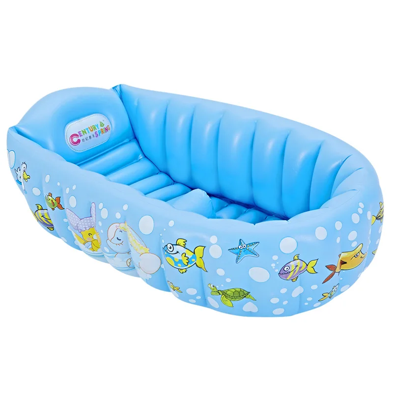 

Century Spring Environmentally Friendly Inflatable Tub Infant Small Bath Basin Children Inflatable Folding Swimming Pool Bathtub