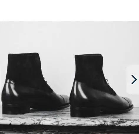 Men PU Leather Shoes Low Heel Casual Shoes Dress Shoes Brogue Shoes Spring Ankle Boots Vintage Classic Male Casual TV272