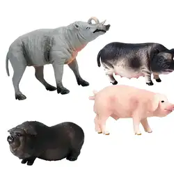 Моделирование Viet Pig Boar животная модель фугурин детская игрушка поделочный материал декоративные статуэтки набор игрушек маленькие