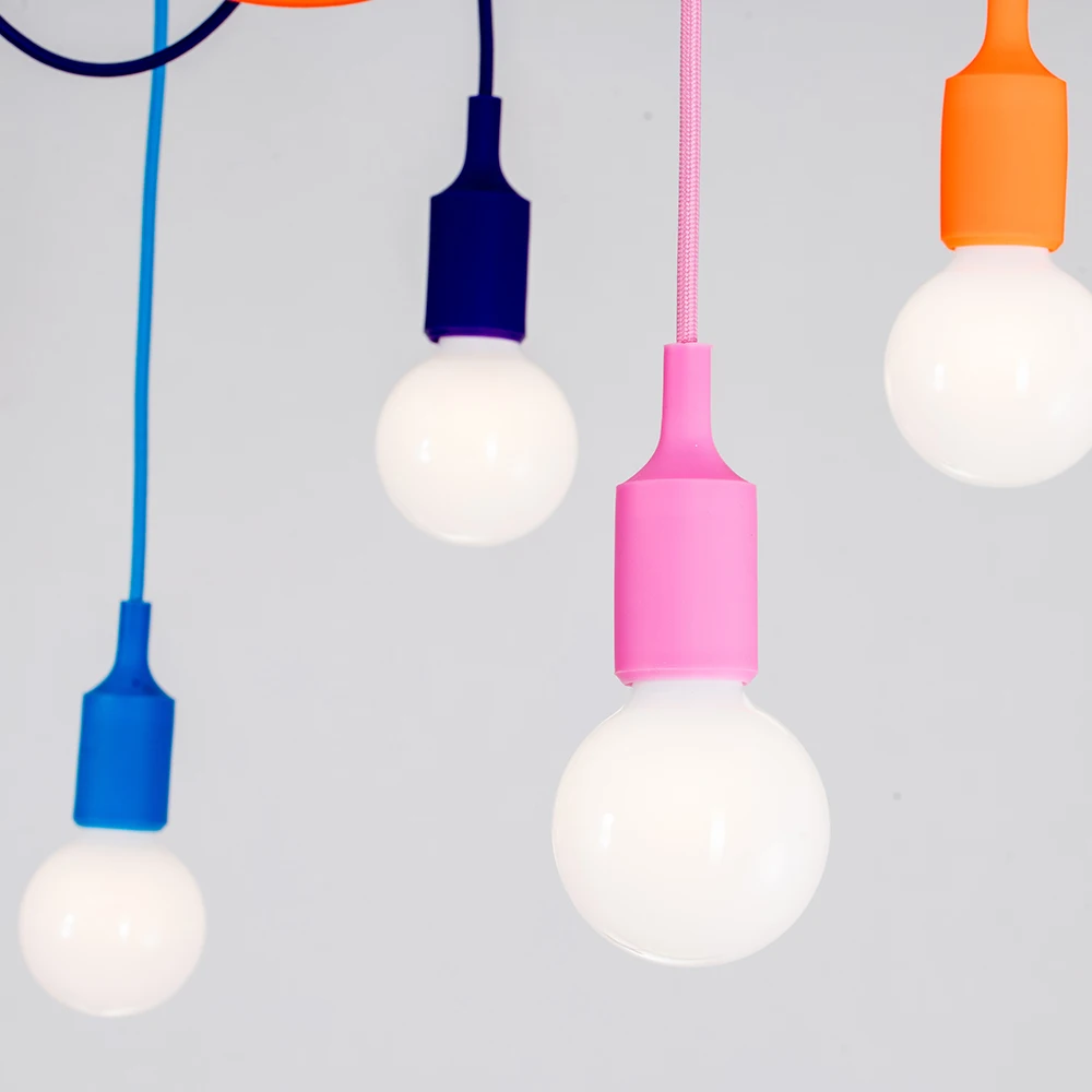 Современные подвесные светильники 13 Цвет s DIY освещения Multi силиконовая Подвесная