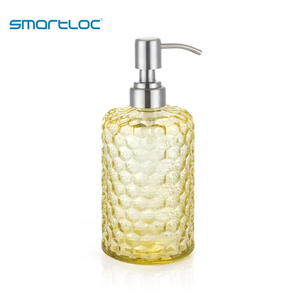 Smartloc пластиковый дозатор для жидкого мыла для ванной комнаты автоматический контейнер для бутылки шампуня органайзер для раковины кухонные аксессуары - Цвет: Светло-зеленый
