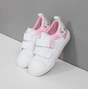 

Disney Children Shoes Girls Sneakers Frozen Elsa Princess Kids Shoes Fashion Casual Sport Running Leather Shoes for girls