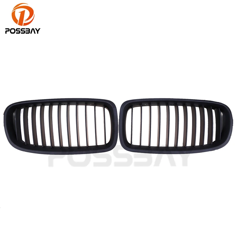 Posbay Подходит для BMW 3-Series F30 Sedan 2012/2013/2014-2017 1 пара матовые черные гоночные грили