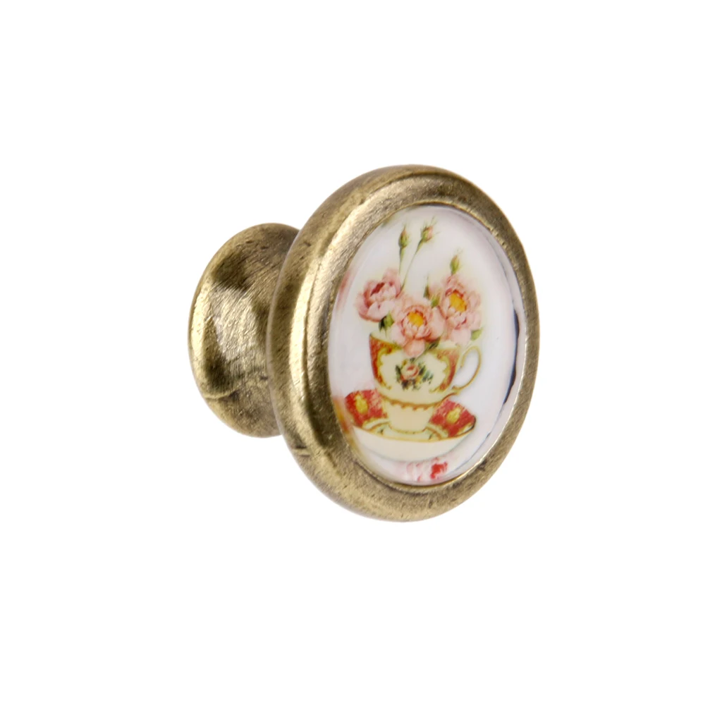 Vintage Cabinet Door Drawer Dreser Handle Pull Wardrobe Retro Knob Hardware Zinc alloy Home Decors Item