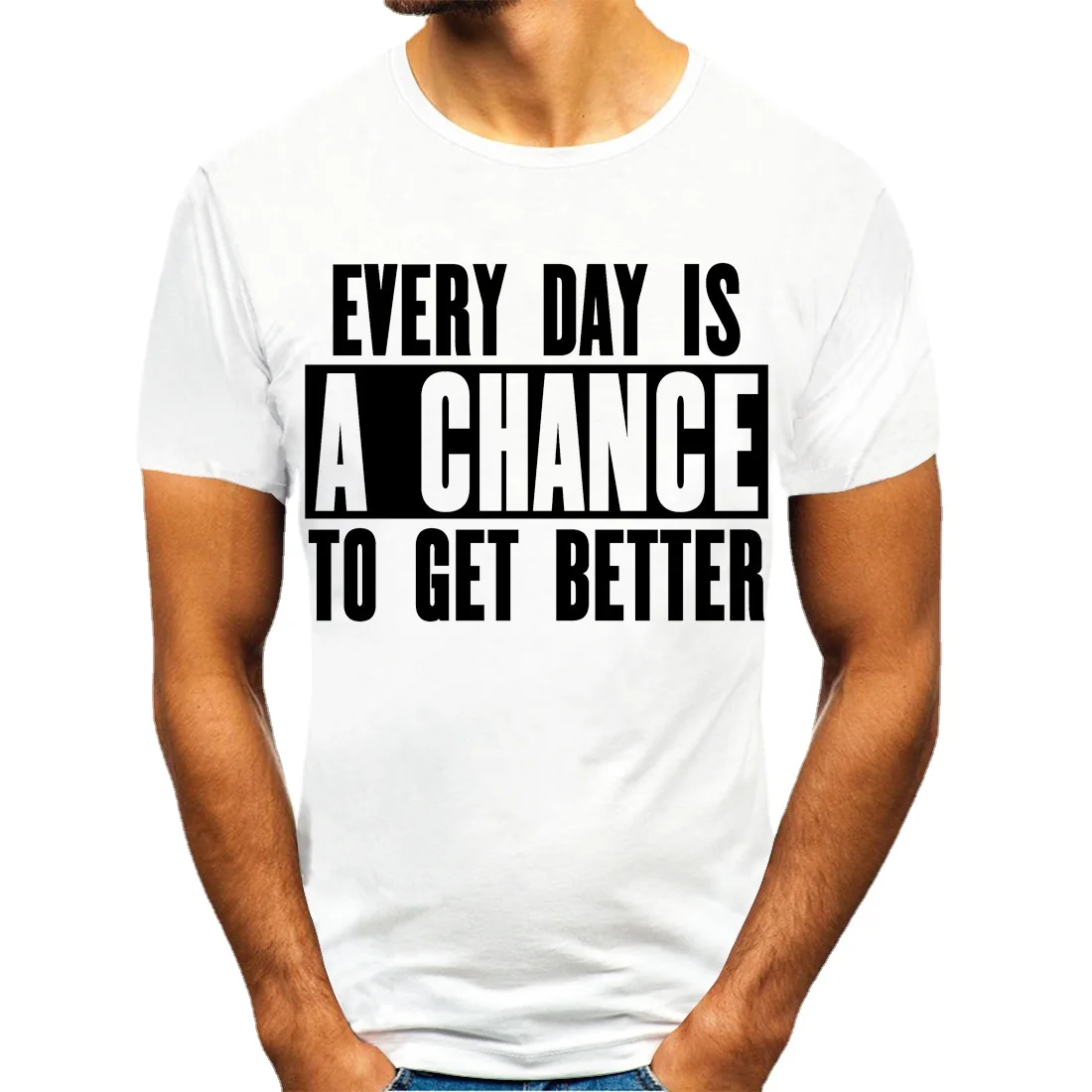 

YT113 Summer Clothing Men's Men's Short-Sleeved T-shirt Cross-Border Letter Printing EU Size Men T Shirt