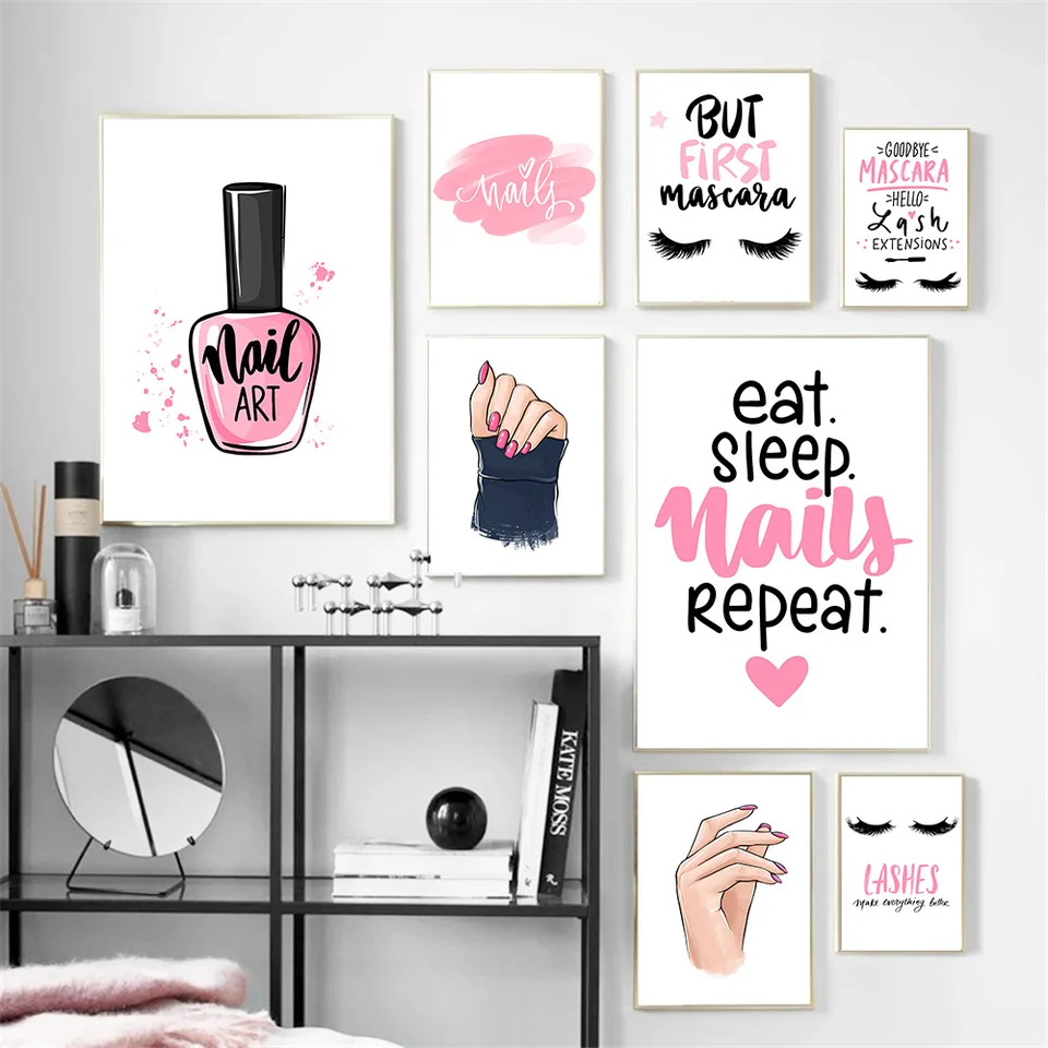 Barbie All By My Self Quotes. QuotesGram | Barbie pink nails, Pink bling  nails, Pink nails