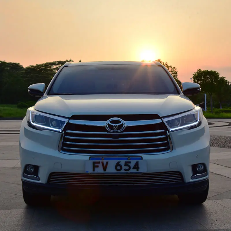 Для 15-17 Toyota светодиодная лампа дальнего света в сборе новая высокая с разблокировкой синего дневного света Модифицированная линза ксеноновая лампа