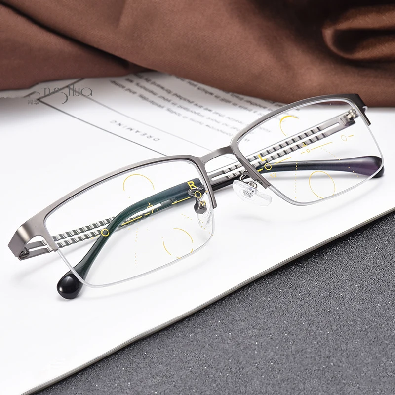 

Progressive Multifocal Reading Glasses Men Presbyopia Hyperopia Bifocal Glasses Near Far Sight Eyeglasses Spectacles +1.25 2.25