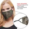 Fashion Sequin Face Mask with 2 Filters Bling Breathable Washable Reuseable Anti Fog Dust Mask for Women Party Outdoor Activity ► Photo 2/6