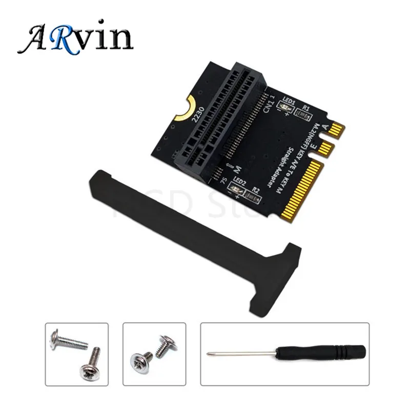 Плата расширения M.2 NVME адаптер SSD PCIE M2 NGFF ключ M на A/E вертикальная установка для 2280