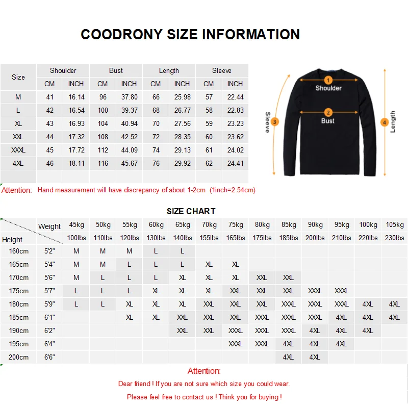 90% OFF COODRONY Brand Turtleneck Sweater Men Casual Pull Homme 2019 Winter Thick Warm Cashmere Sweaters Merino Wool Pullover Men C3001