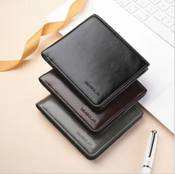 

New men's wallet short vertical men's Zipper Wallet multi function zero wallet Card bag Coin Purse Wallets With