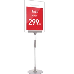 Póster publicitario A4 para tienda de ropa, soporte para fotos, tarjeta de precio, promoción