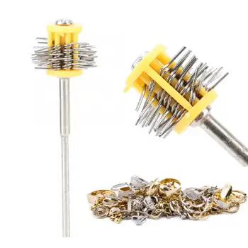 

Grinding Wheel Stainless Steel Wire Play Grinding Wheel Jewellery Polishing Processing Accessory with Handle Jewellery Tool