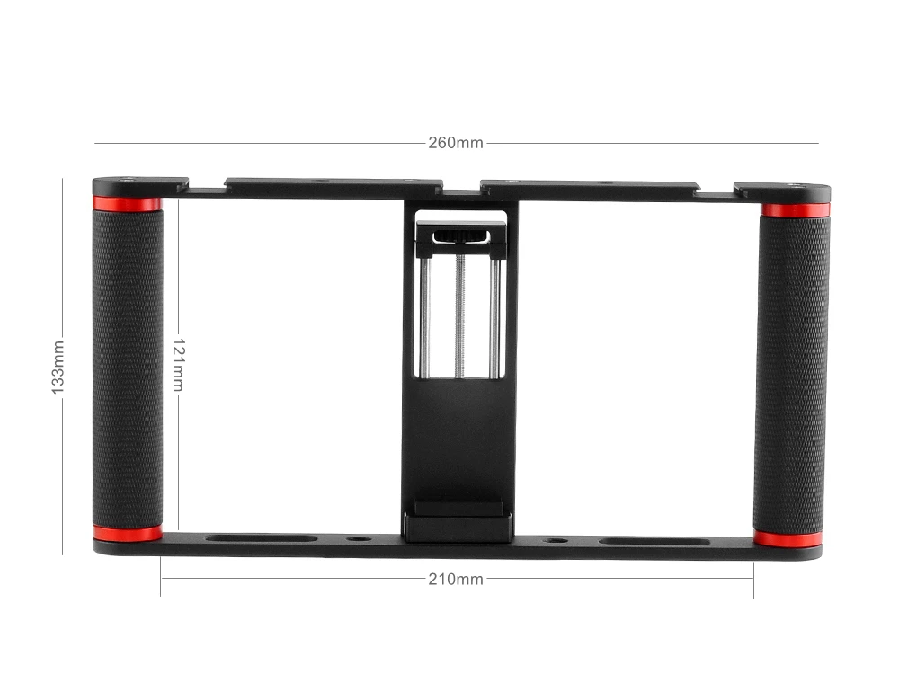 Video Rig Cage Handheld Smartphone Vlog Stabilizer Dual handheld Cage_副本