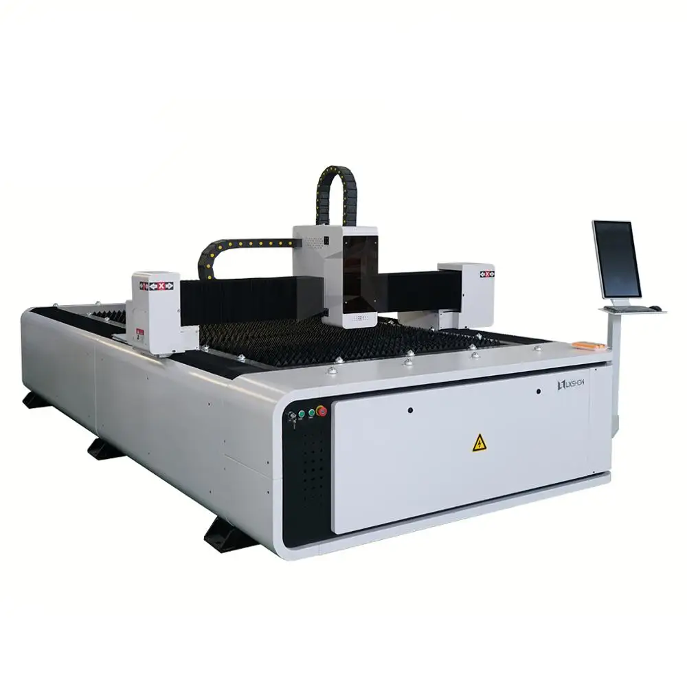 high speed Raycus IPG Nlight 500w 100w fiber laser cutting machine