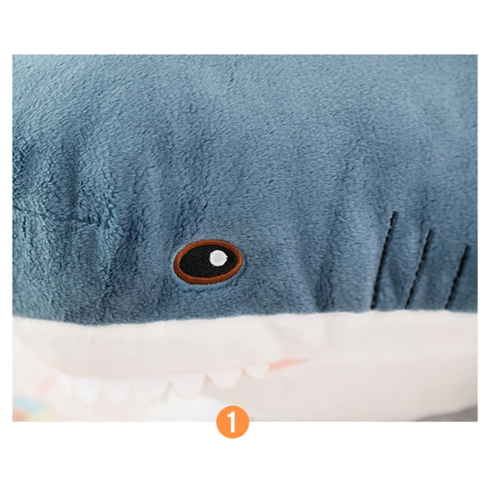 Прекрасная Большая акула мягкая плюшевая игрушка куклы мягкая подушка для животных спальня диван украшение P7Ding