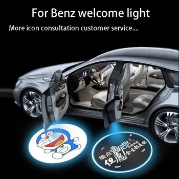 

for Mercedes Benz GLK X204 A B Class W168 W169 W245 Car Logo Door Welcome Light Laser Projector Lights Ghost Shadow Lamp