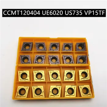 

10PCS CCMT120404 UE6020 VP15TF Carbide Insert Turning Tool Turning Milling Cutter CNC Cutting Tool Slot Cutting