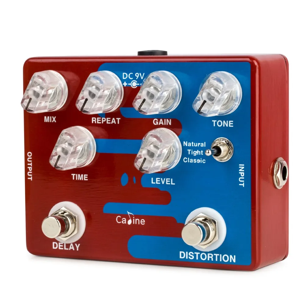 CalineCP68DistortionDelayGuitarEffectPedalTrueBypassGuitar